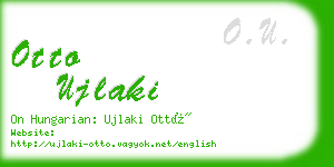 otto ujlaki business card